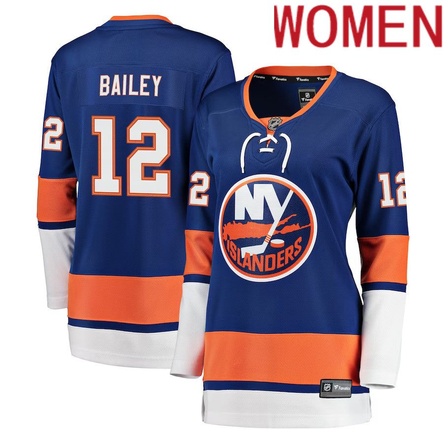 Women New York Islanders 12 Josh Bailey Fanatics Branded Royal Breakaway Player NHL Jersey
